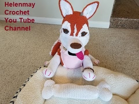 Crochet Large Amigurumi Siberian Husky Dog Part 2 of 4 DIY Video Tutorial