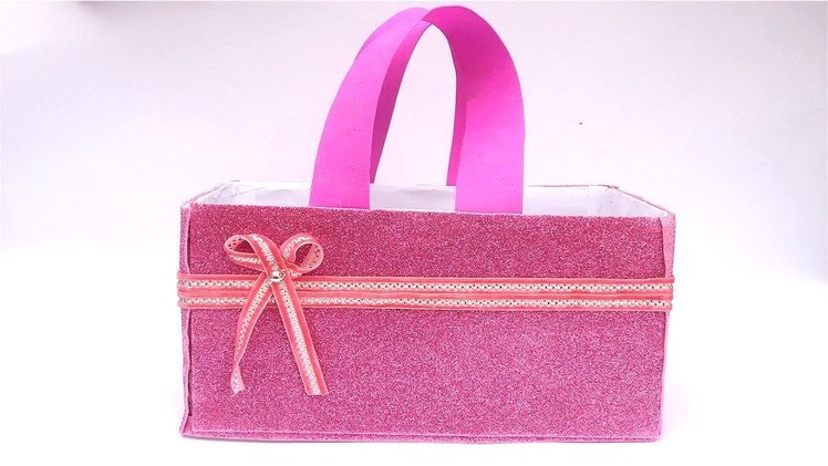 DIY Bag, Foam Sheet, Card Board,  Handmade Beautiful Bag