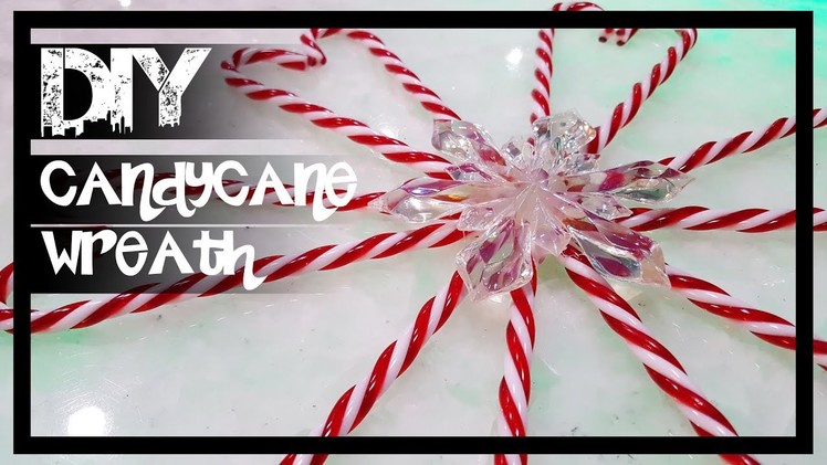 DIY ❅ CandyCane Wreath | Under $10 | 사탕 수수 화환