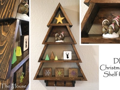 DIY Christmas Tree Wall Shelf