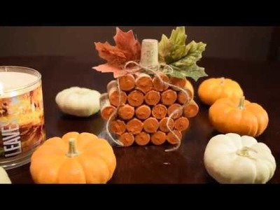 DIY | Cork Pumpkin | Thanksgiving Decor