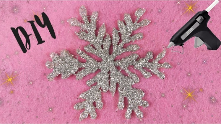 DIY: How To Make Snowflakes With A Glue Gun I DIY DECEMBER EP. 5 I Easy Snowflake Decorations