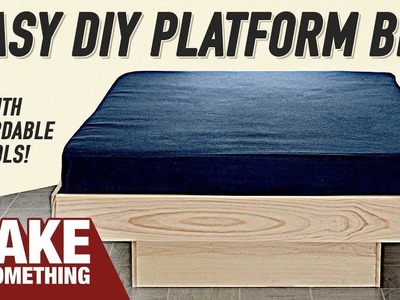 DIY Modern Plywood Platform Bad:Frame & Nightstand Build-
Woodworking