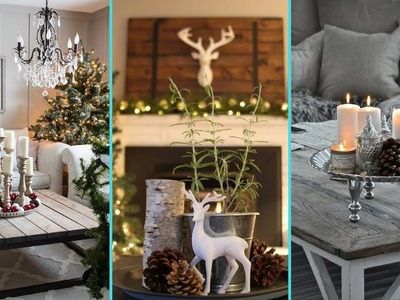 ❤DIY Shabby chic style Christmas Coffee Table decor Ideas | Christmas Home decor ❤ | Flamingo Mango|