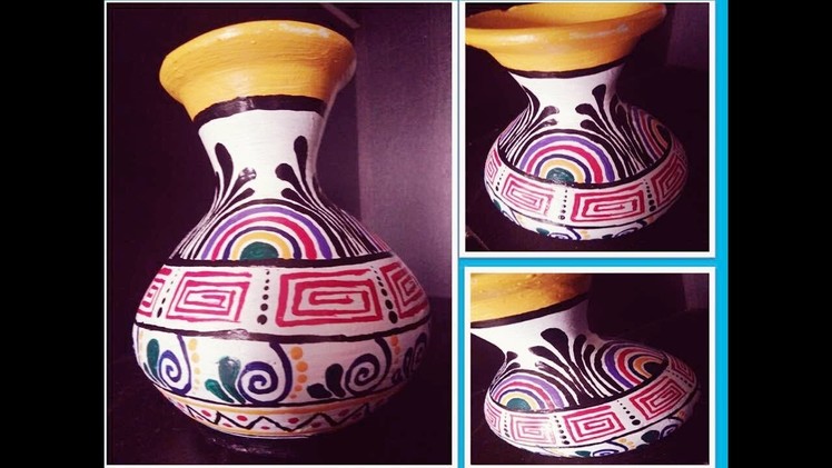 DIY | small clay pot painting ideas | how to paint terracotta pot | home decor ideas