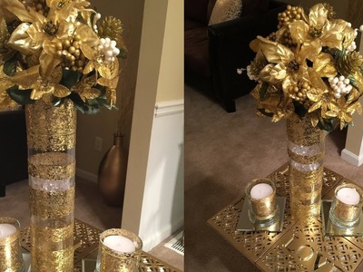Dollar Tree DIY - ???? Beautiful Gold Vase ????