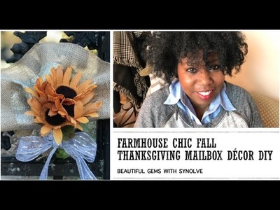 Dollar Tree | Fall Thanksgiving Turkey Inspired Mailbox Decor DIY | November 2017