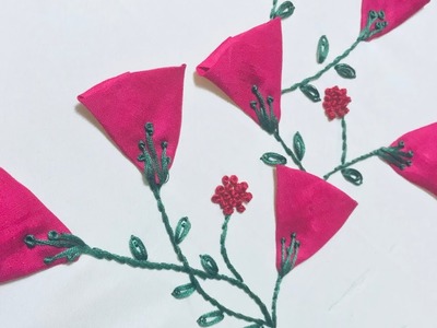 Hand Embroidery: Fabric Flower Embroidery