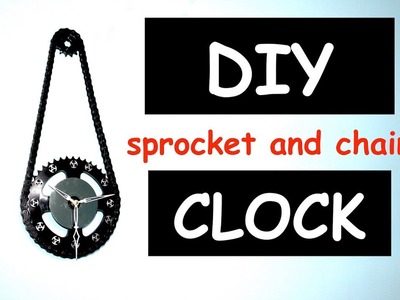 Home made clock | sprocket and chain | DIY clock