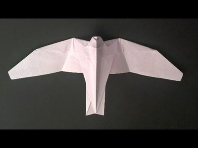 How to make a bird-like paper airplane – bionic pure origami – model falcon