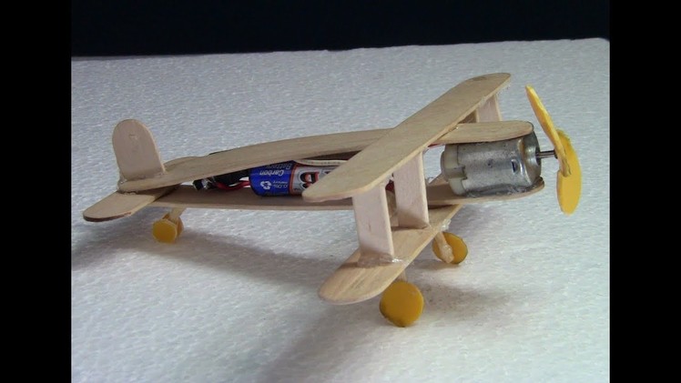How to make Airplane with DC motor DIY
