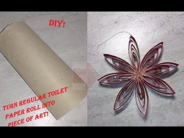 How to make easy and simple and easy DIY Christmas decoration piece using recycled material