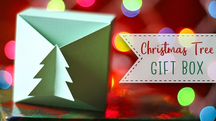 Interlocking Christmas Tree Paper Gift Box Tutorial ????  Craftmas