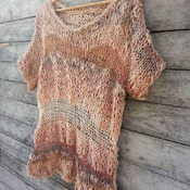 Knitted blouse, Loose knit sweater, knitted sweater, knitted pullover, knitted jumper, knitted jersey, knit shirt, knitwear,