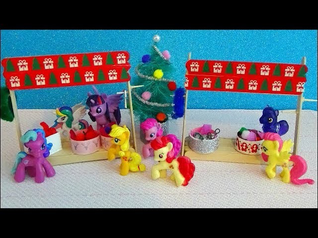 Miniature Christmas Stand Ornaments. DIY. LPS & MLP