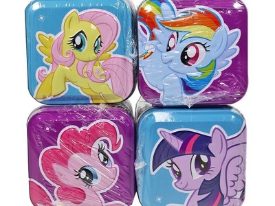 My Little Pony Mini Tins Unboxing Toy Review Rainbow Dash, Twilight Sparkle, Pinkie Pie & Fluttershy