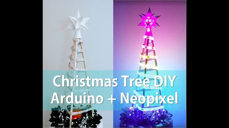 Neopixel WS2812B LED Strip + Arduino Christmas Tree DIY