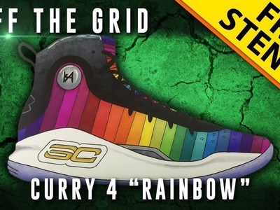 Off The Grid: Curry 4 “Rainbow” w. Downloadable Stencil