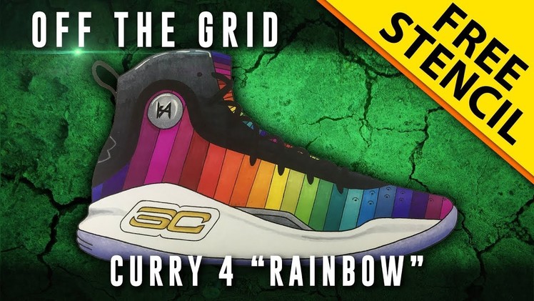 Off The Grid: Curry 4 “Rainbow” w. Downloadable Stencil