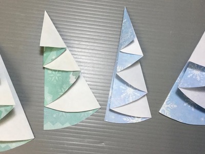 Origami Christmas Tree from Circular Paper #01