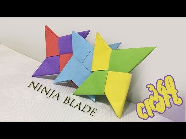 Origami ninja blade: How to make a paper ninja blade Shuriken  - Easy tutorial