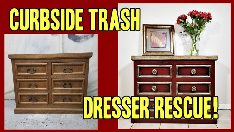 Painting Furniture Left on the Curb - DIY Dresser Rescue