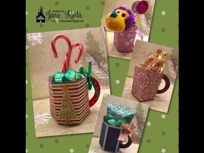 Paper Mug. Coffee Cup - Treat & Gift Holder - NO ENVELOPE PUNCH BOARD