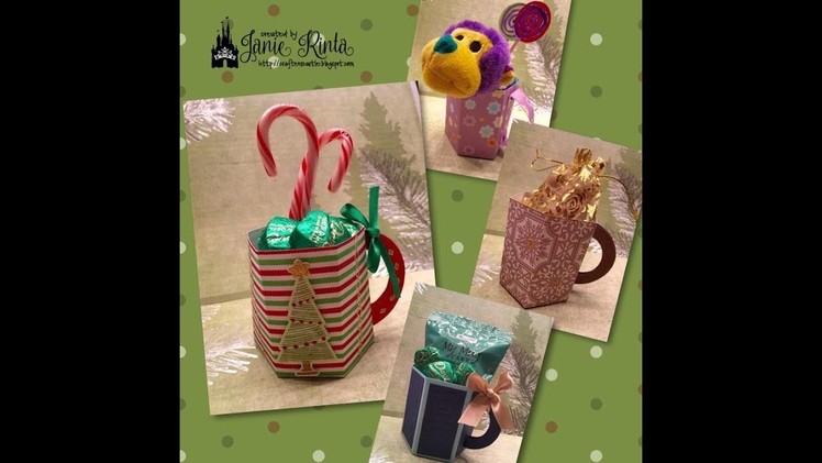 Paper Mug. Coffee Cup - Treat & Gift Holder - NO ENVELOPE PUNCH BOARD