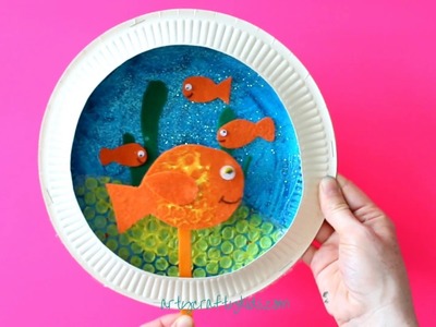 Paper Plate Goldfish Bowl