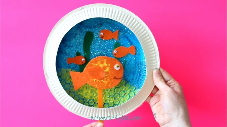 Paper Plate Goldfish Bowl
