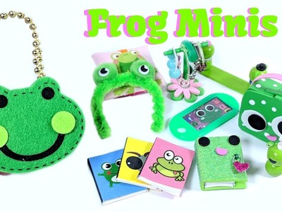 10 DIY Frog Miniatures - Purse, Lunchpail, Diary, Tablet, Notebooks, & More
