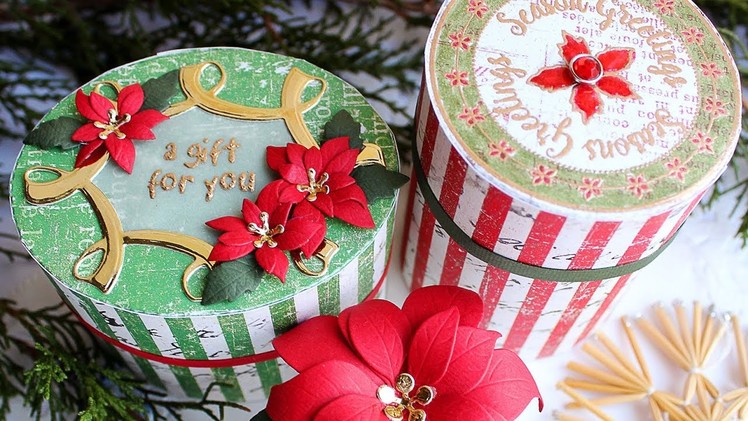 25 DAYS OF CHRISTMAS 2017 - DAY 19 - Vintage Round and Oval Boxes