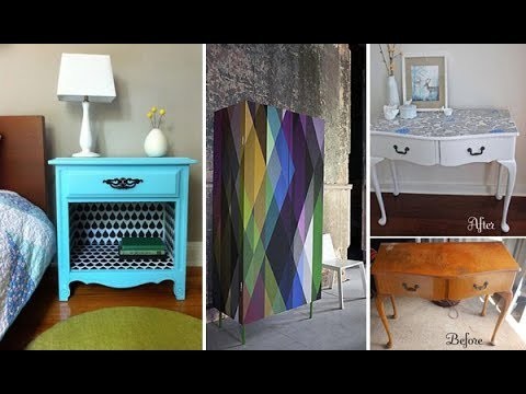 27 Cool DIY Furniture Makeovers with Wallpaper