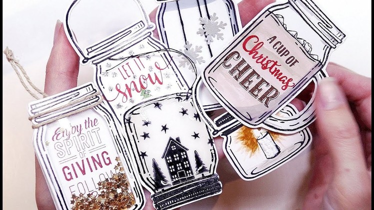 6 Mason Jar Christmas Tags | by Tea Time With Tarryn | Episode 23