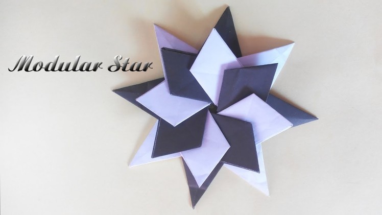 A Modular Origami Star | Origami Flower | Creative Idea #01