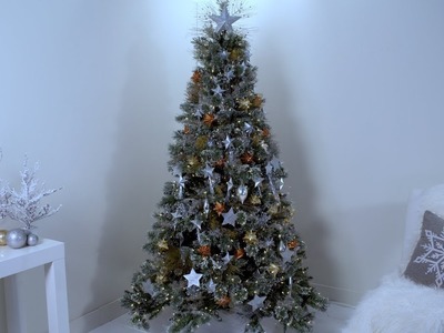 Celestial Stars and Moon Themed Christmas Tree- Martha Stewart