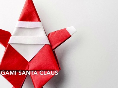 Christmas origami Santa Claus - tutorial