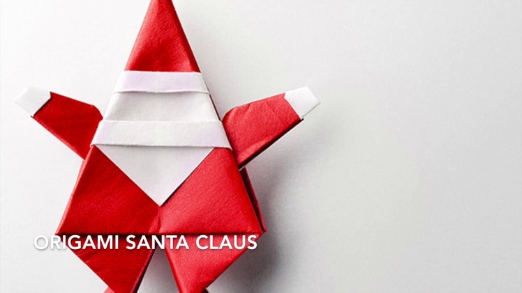 Christmas origami Santa Claus - tutorial