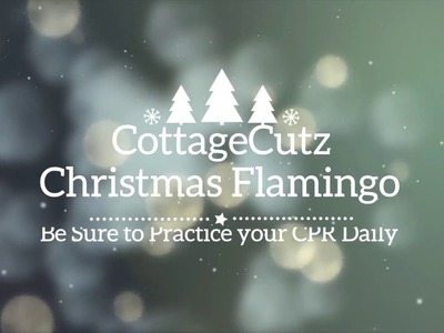 CottageCutz Christmas Flamingo