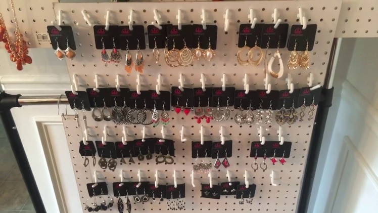 Creating an Inexpensive  Jewelry Display for Paparazzi