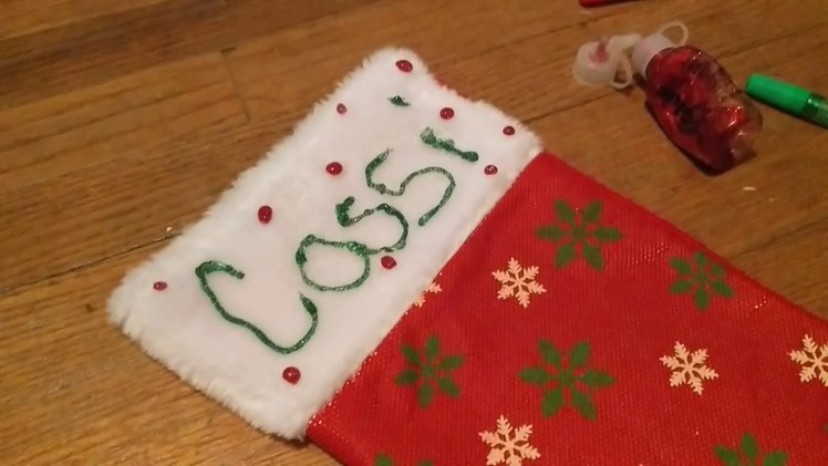 Decorating Christmas Stockings