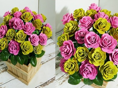 DIY Beautiful Roses from Upcycled Egg Carton Box - DrNGO
