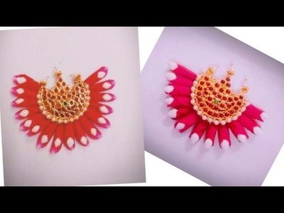 DIY Bridal Hair Clip | Jadai Billai Using Rose.Nandhiyavattai - Model 3