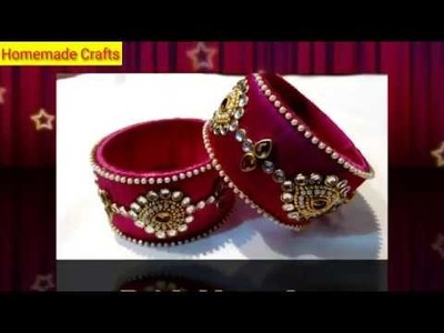 DIY:Designer bridal bangles.silk thread bangles. by Shriya Patel