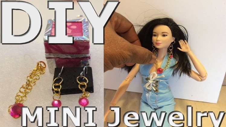 DIY DollHouse.Barbie doll jewelry.How to make