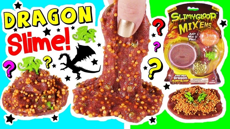 DIY Dragon SLIME Mixing Kit! Mix Dragons & FOAM! Sparkling Red SLIME! Edible CANDY Fidget SPINNER!
