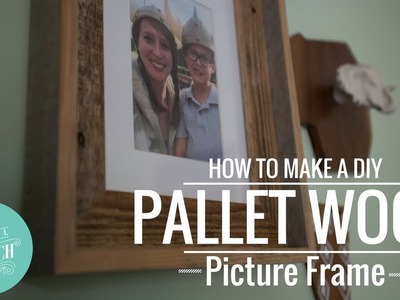 DIY Pallet Wood Picture Frame. HOW TO