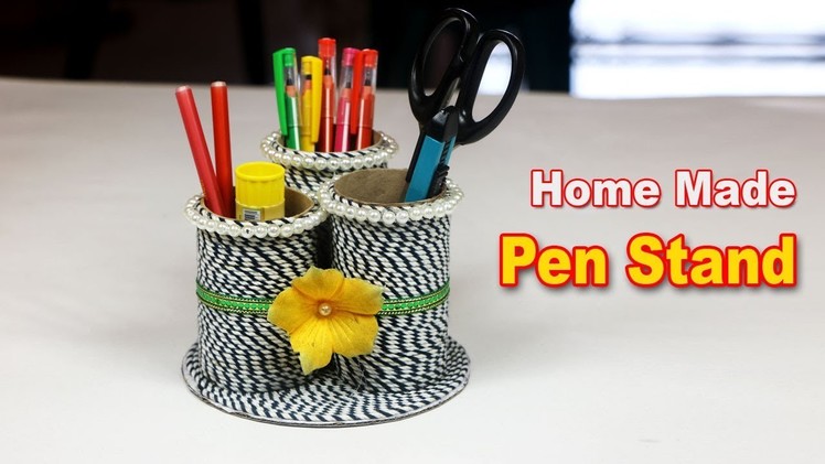 DIY Pen Stand ।। DIY Penholder ।। How to Make Handmade Pen Stand ।। Pen Holder from Waste Material