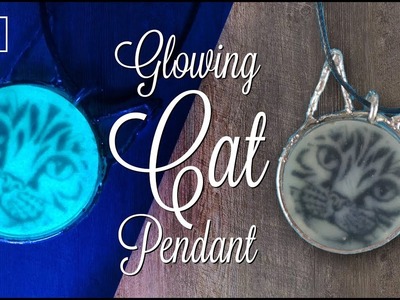 DIY Resin glow CAT pendant - Resin jewelry