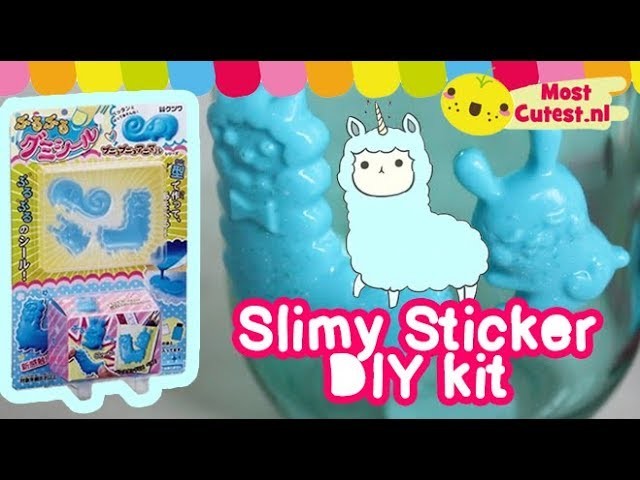 DIY STICKY SQUISHY MAKEN? Kutsuwa Slimy Sticker Kit MostCutest.nl